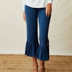 Matilda Jane Amalie Big Ruffles Pant Blue Large NEW